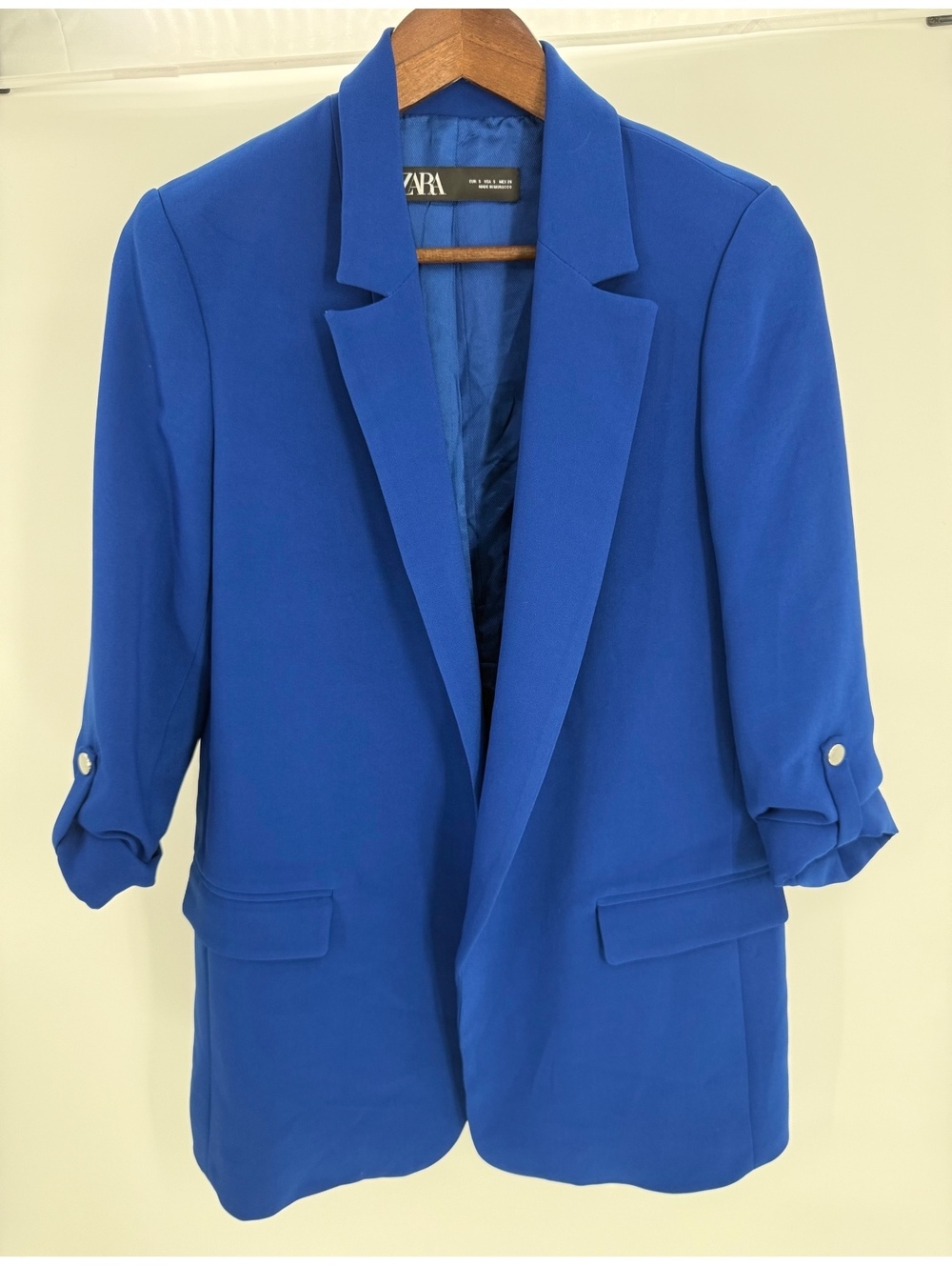 Zara Women's Royal Blue Blazer Jacket Size Small